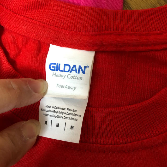 GILDAN(ギルタン)のGILDAN Tシャツ 赤 Mサイズ メンズのトップス(Tシャツ/カットソー(半袖/袖なし))の商品写真