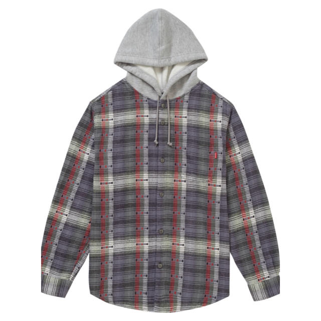 Supreme Hooded Jacquald Flannel Shirt