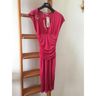 ユーバイウンガロ(U by ungaro)のungaro fuchsia ショッキングピンクのドレス(ミニドレス)