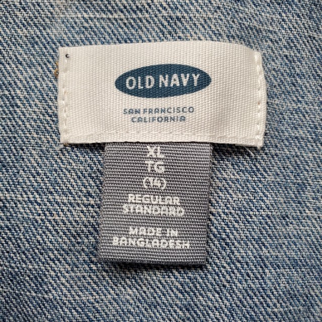Old Navy(オールドネイビー)のOLD NAVY オールドネイビー デニムベスト レディースのジャケット/アウター(Gジャン/デニムジャケット)の商品写真