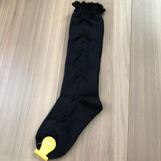 クツシタヤ(靴下屋)の新品・タグ付き☆靴下屋　キッズハイソックス(靴下/タイツ)