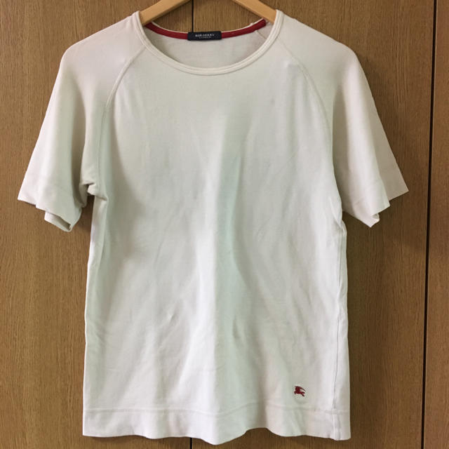 BURBERRY(バーバリー)のヴィンテージ 古着 BURBERRY バーバリー 半袖 Tシャツ オフホワイト レディースのトップス(Tシャツ(半袖/袖なし))の商品写真
