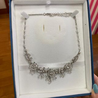 ネックレス lovetiara 結婚式 キャバ ドレス ビジュー お花 フラワー(ネックレス)