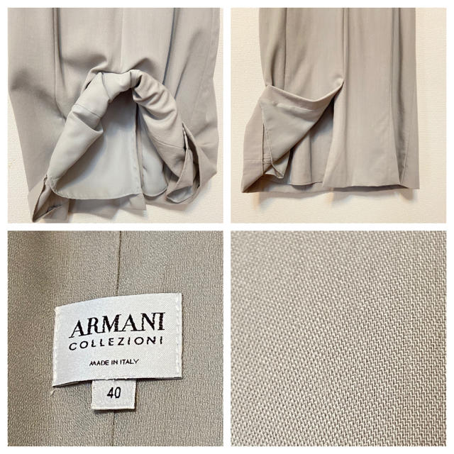 ARMANI COLLEZIONI(アルマーニ コレツィオーニ)のアルマーニコレツォーニ ARMANI 膝丈 ワンピース 40 ノースリーブ レディースのワンピース(ひざ丈ワンピース)の商品写真
