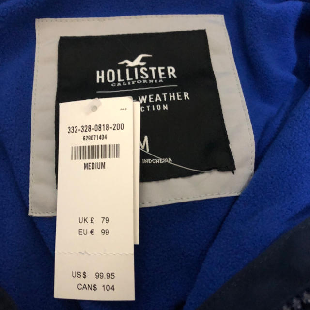 Hollister(ホリスター)の【タグ付き】ホリスター　マウンテンパーカー　HOLLISTER メンズのジャケット/アウター(マウンテンパーカー)の商品写真