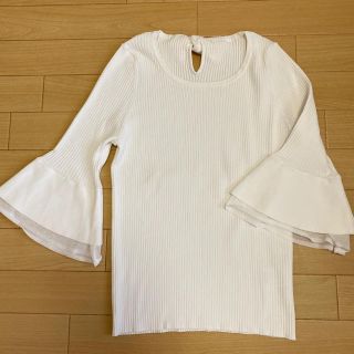 プロポーションボディドレッシング(PROPORTION BODY DRESSING)のゆうプロフ読んでくれたら嬉しいです様専用　プロポ　袖口フレアレースカットソー(カットソー(長袖/七分))