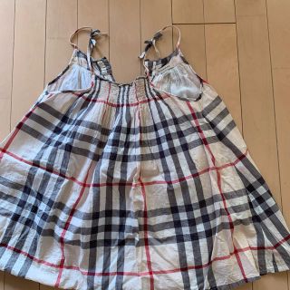 バーバリー(BURBERRY)のバーバリーキッズ　リネンワンピース(ワンピース)