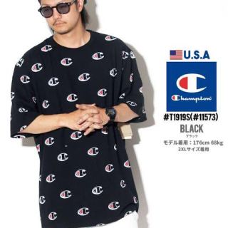 チャンピオン(Champion)のChampion　(チャンピオン) 総柄ロゴTシャツ(Tシャツ/カットソー(半袖/袖なし))