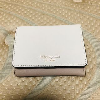 ケイトスペードニューヨーク(kate spade new york)の【Kate Spade】三つ折りミニ財布☆IDウィンドー付美品値下💕(財布)