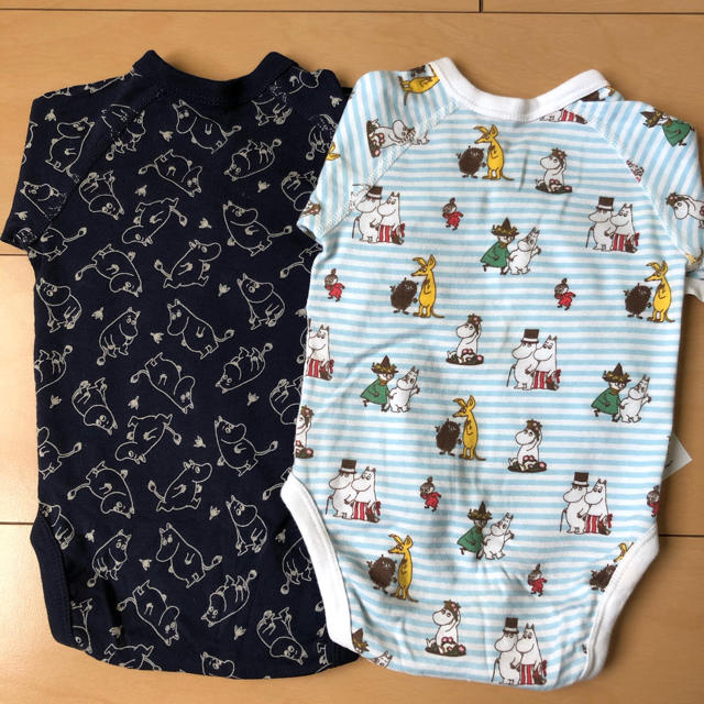 UNIQLO(ユニクロ)のロンパース肌着【60cm】2枚組 キッズ/ベビー/マタニティのベビー服(~85cm)(肌着/下着)の商品写真