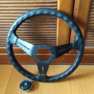 NARDI ディープコーン ステアリング パンチングレザー 35パイの