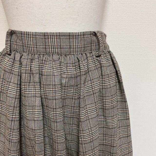 heather(ヘザー)のチェック　スカート レディースのスカート(ロングスカート)の商品写真