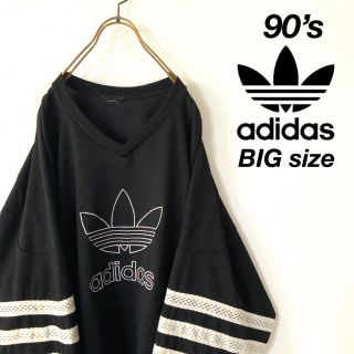 アディダス(adidas)の90‘s adidas 太アーム ビッグシルエット トレフォイル ゲームシャツ(Tシャツ/カットソー(七分/長袖))