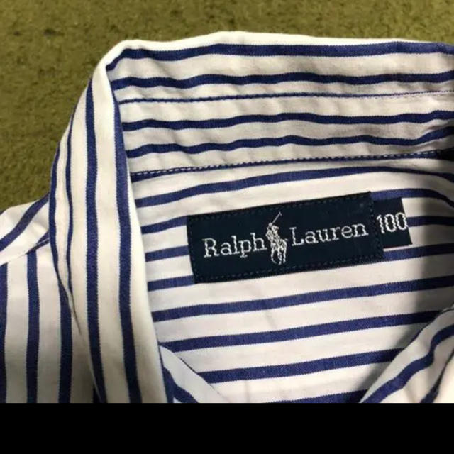 Ralph Lauren(ラルフローレン)のラルフローレン  ストライプシャツ　100cm キッズ/ベビー/マタニティのキッズ服男の子用(90cm~)(ブラウス)の商品写真