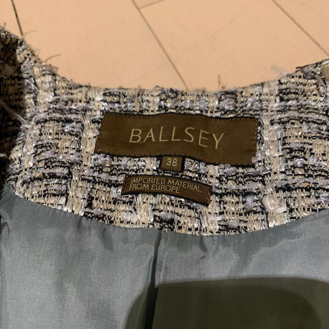 Ballsey(ボールジィ)の トゥモローランド BALLSEY ボルジー　ツイード　ジャケット レディースのジャケット/アウター(ノーカラージャケット)の商品写真