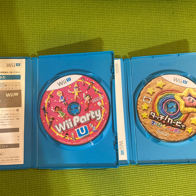 Wii U(ウィーユー)のWii Party U Wii U タッチカービィ　2本セット エンタメ/ホビーのゲームソフト/ゲーム機本体(家庭用ゲームソフト)の商品写真