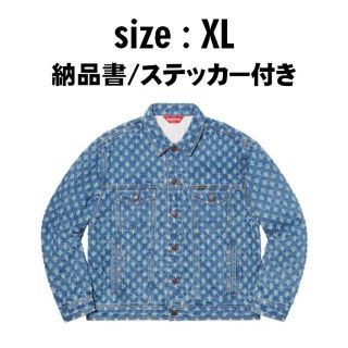 シュプリーム(Supreme)の[XL] Hole Punch Denim Trucker Jacket(Gジャン/デニムジャケット)