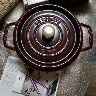 ストウブ(STAUB)のストウブ staub ラウンドココット 22cm グレナディンレッド 中古(鍋/フライパン)