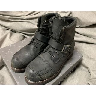 アルファインダストリーズ(ALPHA INDUSTRIES)のALPHA ミドルバイカーブーツ ALS-20021 BLACK(ブーツ)