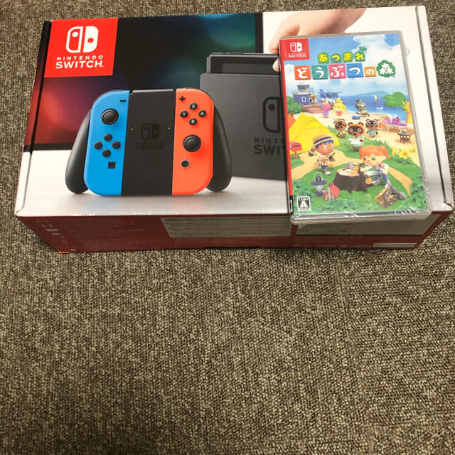 Nintendo Switch 旧型美品　あつもりセット　！！1個Joy-Con