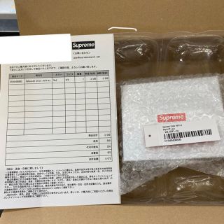 シュプリーム(Supreme)の新品込み　Debossed Glass Ashtray 赤(灰皿)