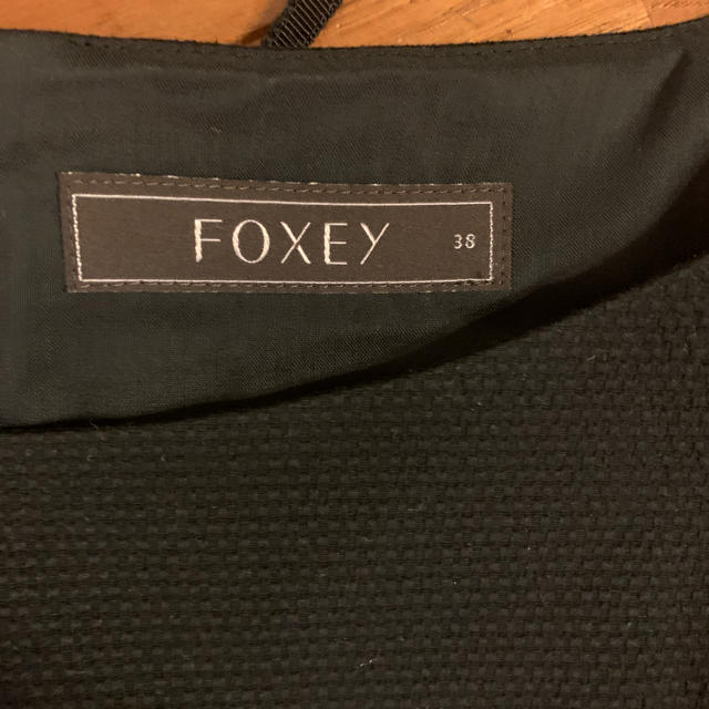 値下げ!美品 FOXEY リボンワンピース黒 38