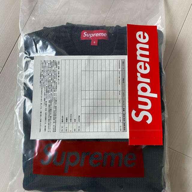 Supreme(シュプリーム)のSサイズ Supreme Back Logo Sweater Black 残2 メンズのトップス(ニット/セーター)の商品写真