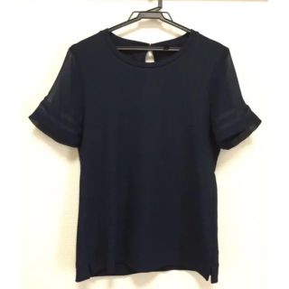 バナナリパブリック(Banana Republic)の【新品・バナナリパブリック】シースル袖 Tシャツ カットソー(カットソー(半袖/袖なし))