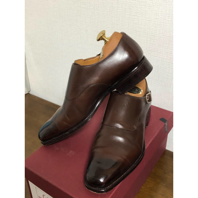 Crockett&Jones(クロケットアンドジョーンズ)の【更に値下げ】メルミン　シングルモンク　25.5 極美品 メンズの靴/シューズ(ドレス/ビジネス)の商品写真