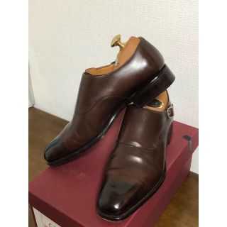 クロケットアンドジョーンズ(Crockett&Jones)の【更に値下げ】メルミン　シングルモンク　25.5 極美品(ドレス/ビジネス)