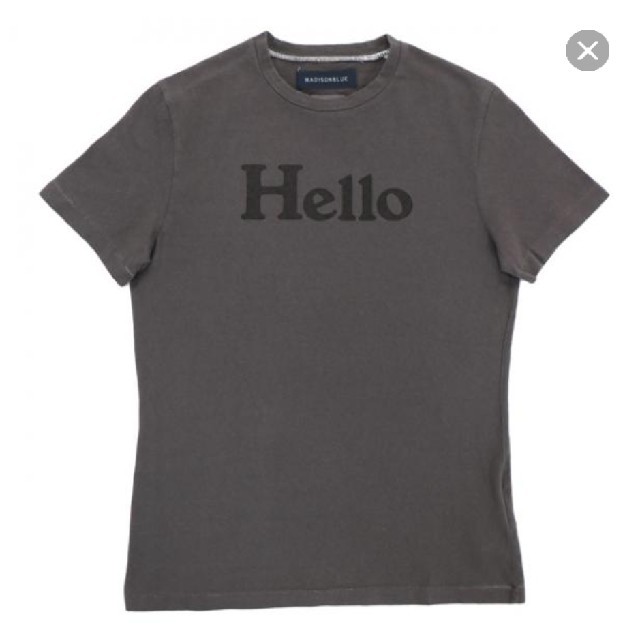 マディソンブルー Hello Tシャツ グレー02 【高い素材】 65.0%OFF