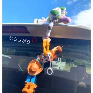 大人気♡ディズニー♡トイストーリー♡ウッディとバズ♡車ぶら下がり人形♡#343