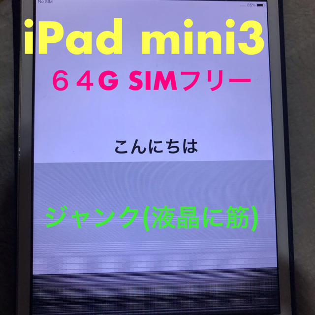 iPad mini3 64G ソフトバンク　ジャンク