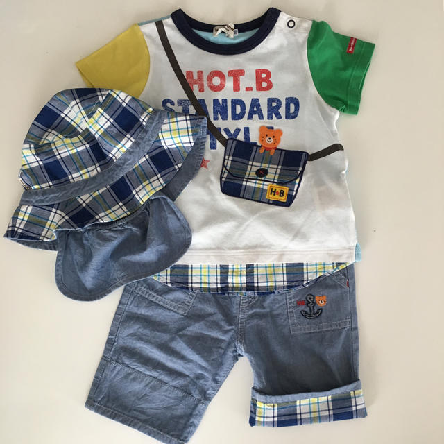 HOT BISCUITS(ホットビスケッツ)の専用 ホットビスケッツ 3点セット 90 キッズ/ベビー/マタニティのキッズ服男の子用(90cm~)(Tシャツ/カットソー)の商品写真