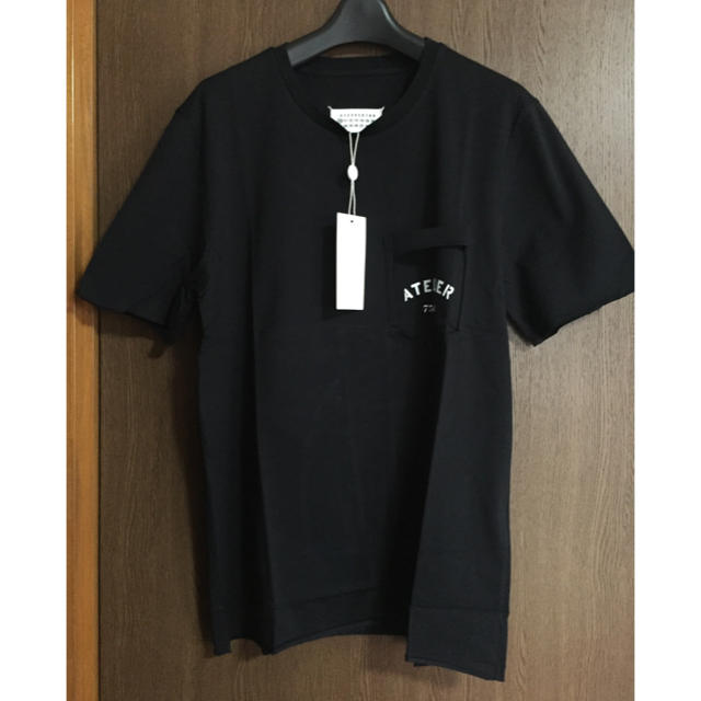 Maison Martin Margiela(マルタンマルジェラ)の黒52新品 メゾン マルジェラ アトリエ Tシャツ デストロイ ブラック メンズ メンズのトップス(Tシャツ/カットソー(半袖/袖なし))の商品写真