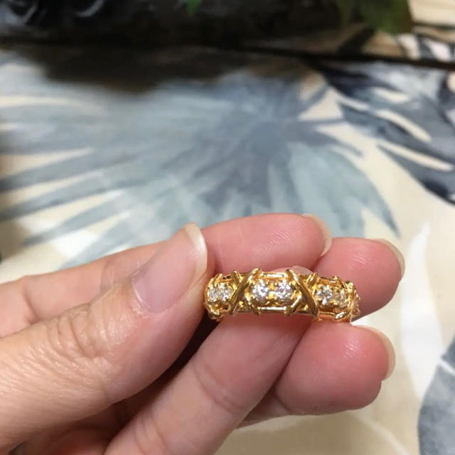 Pt950×YGのリング レディースのアクセサリー(リング(指輪))の商品写真