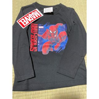 マーベル(MARVEL)のお値下げ不可　新品タグ付き　マーベル　ブラック　ロンT 110(Tシャツ/カットソー)