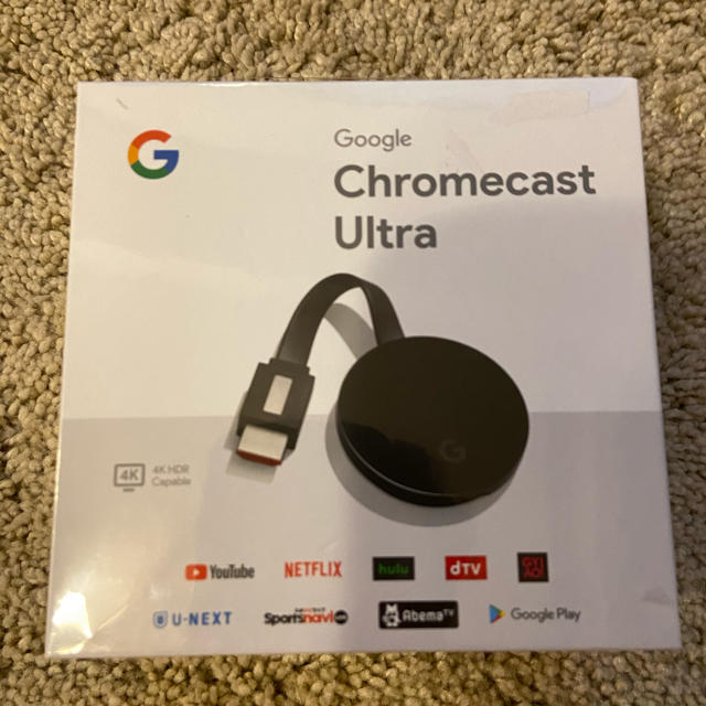 新品未開封　Google Chromecast ultra 4K対応