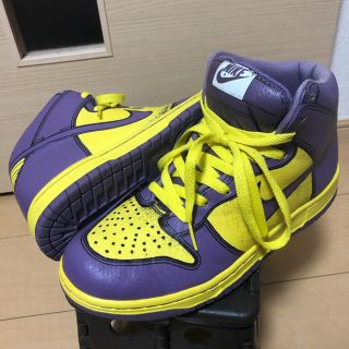 ナイキ(NIKE)のNIKE DUNK HIGH　ナイキ　ダンク　ハイ　レイカーズ(スニーカー)