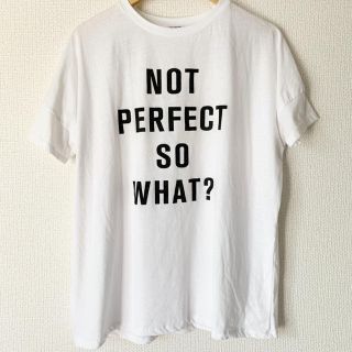 ザラ(ZARA)の美品♡ロゴT ホワイト(Tシャツ/カットソー(半袖/袖なし))