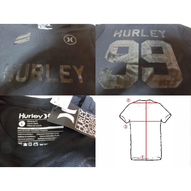 Hurley(ハーレー)のhurleyメッシュ素材ナンバーTシャツ メンズのトップス(Tシャツ/カットソー(半袖/袖なし))の商品写真