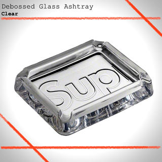 シュプリーム(Supreme)の Supreme Debossed Glass Ashtray Clear 灰皿(灰皿)