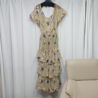 サンローラン(Saint Laurent)の70 80s vintage SAINT LAURENT dress ワンピース(ロングワンピース/マキシワンピース)