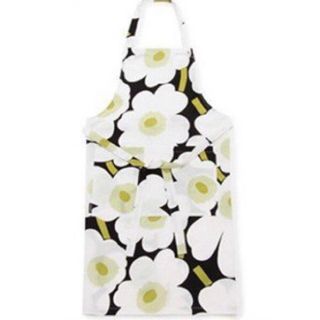 マリメッコ(marimekko)の新品　マリメッコ　ウニッコ　ブラック×ホワイト　エプロン(収納/キッチン雑貨)