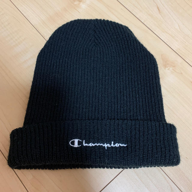 Champion(チャンピオン)のチャンピオン ニットキャップ ブラック メンズの帽子(ニット帽/ビーニー)の商品写真