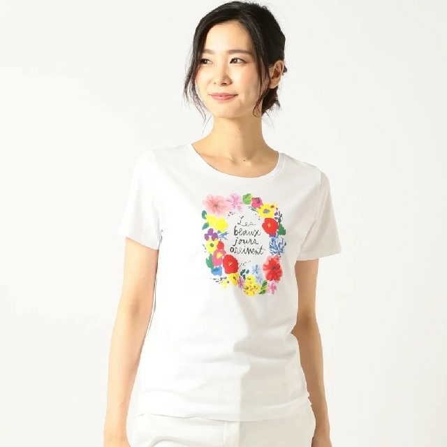 kumikyoku（組曲）(クミキョク)の組曲 【洗える】アーティストコラボフラワープリント Tシャツ メンズのトップス(Tシャツ/カットソー(半袖/袖なし))の商品写真