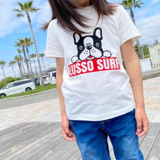 パタゴニア(patagonia)の親子コーデに☆LUSSO SURF サーフィン犬Tシャツ　Mサイズ　UNIQLO(Tシャツ/カットソー)