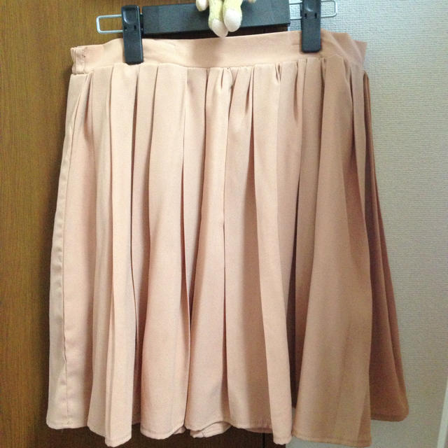 RETRO GIRL(レトロガール)のピンクベージュ♡膝丈スカート レディースのスカート(ひざ丈スカート)の商品写真
