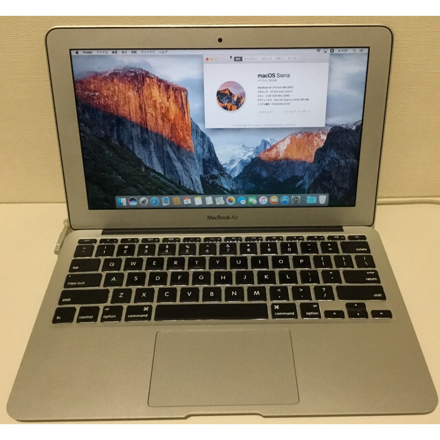 Apple Macbook Air Mid 2011（内蔵バッテリーなし11インチCPU