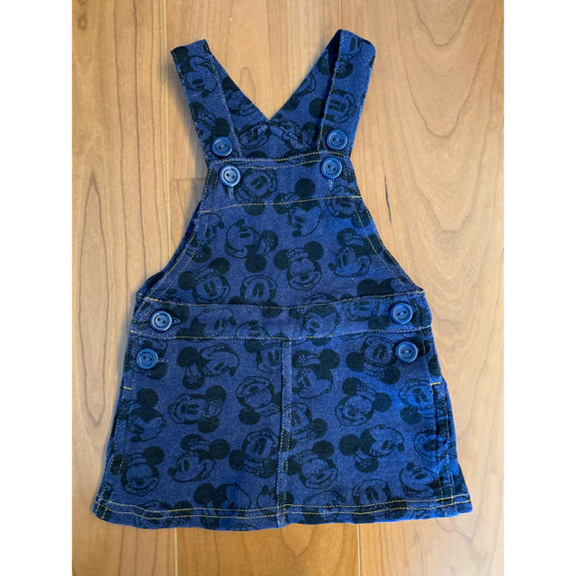 Disney(ディズニー)の【ディズニー】デニム ジャンパースカート サロペット キッズ/ベビー/マタニティのベビー服(~85cm)(スカート)の商品写真
